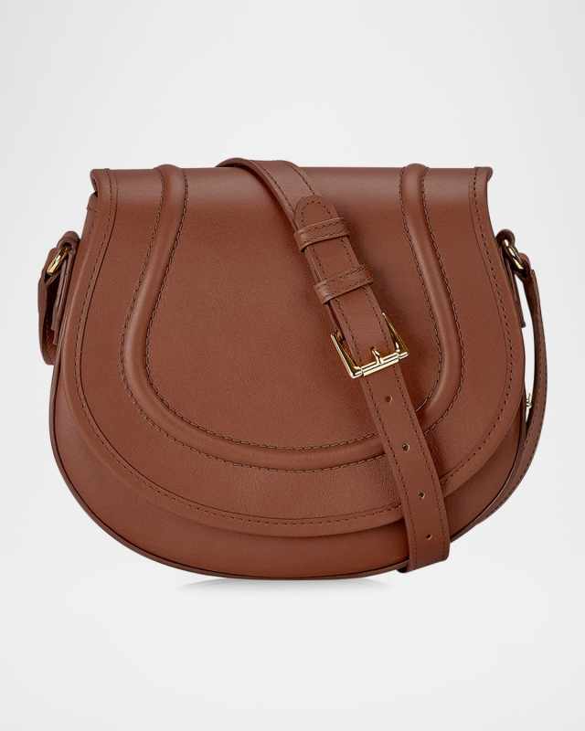 Jenni Saddle Leather Crossbody Bag